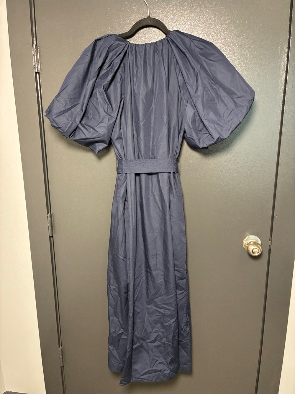 NWT Entro Brynlee Navy Blue Dress MIDI Sz S - Picture 3 of 5